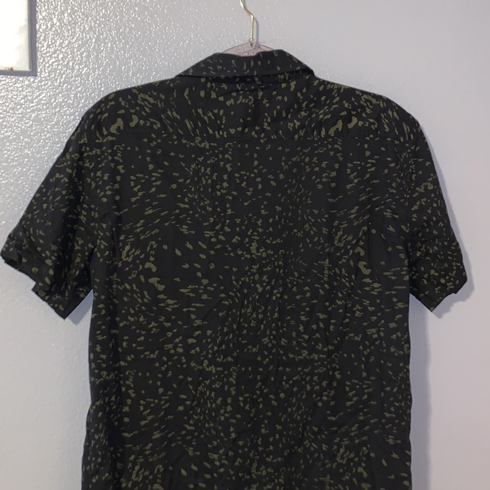 Billabong black speckled green lightweight organic cotton button Down shirt - Picture 5 of 7
